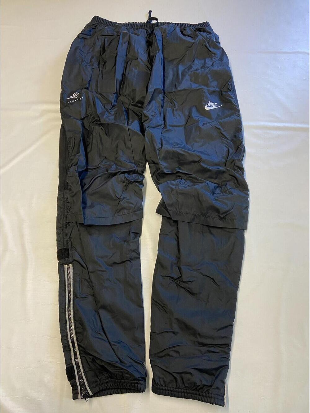 Mens NIKE Vintage Lined Nylon Echelon Cycling Windbreaker Pants Sz L